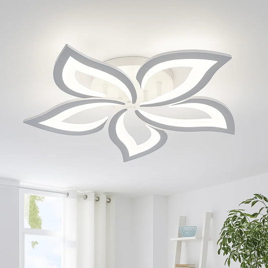 AcrylicAura - Lustre contemporain avec télécommande