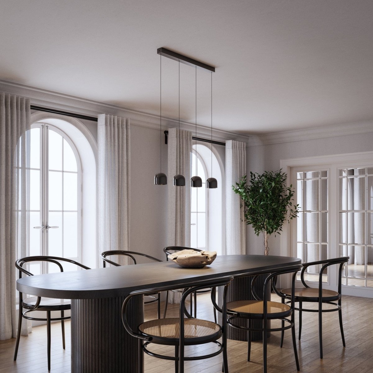 Lampe Suspendue LED Réglable en Aluminium avec Éclairage Chaud – Luminaire Suspendu Moderne pour Cuisine et Salle à Manger 1